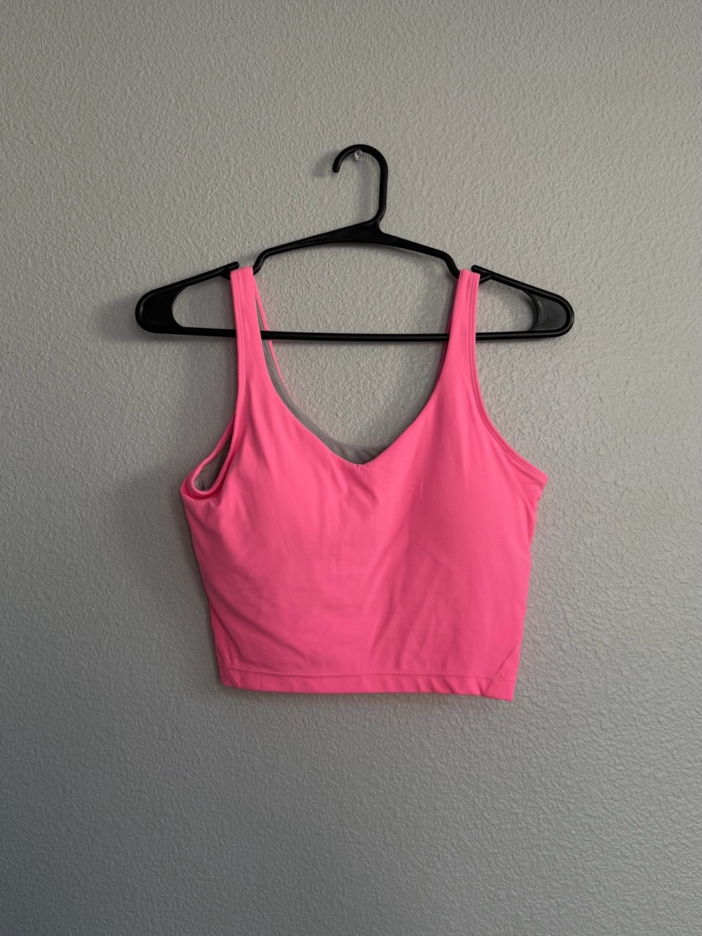 Neon Pink Crop Tank Top
